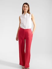 Hobbs Pink Petite Petite Mirabel Trousers - Image 1 of 4