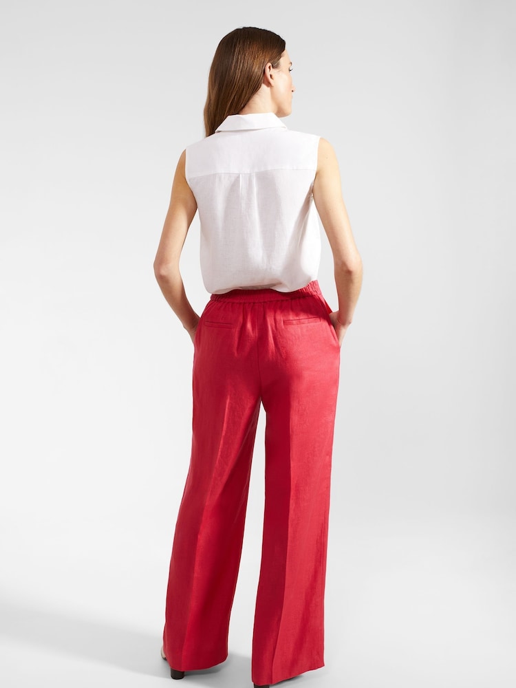Hobbs Pink Petite Petite Mirabel Trousers - Image 2 of 4 Hobbs Pink Petite Petite Mirabel Trousers - Image 2 of 4