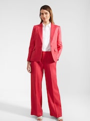 Hobbs Pink Petite Petite Mirabel Trousers - Image 3 of 4