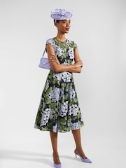 Hobbs Blue Petite Tia Dress - Image 1 of 4