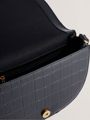 Ted Baker Black Sohho Padlock Detail Saddle Bag - Image 4 of 4