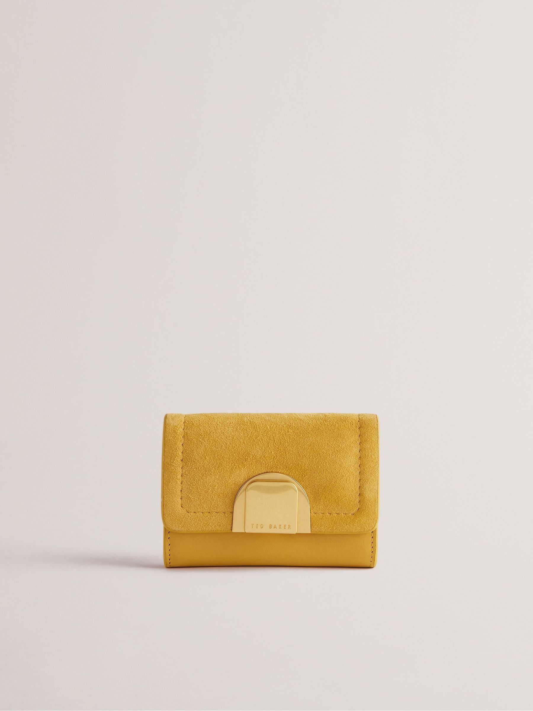 Buy Ted Baker Yellow Small Imperia Lock Detail Fold Over Purse from Next USA