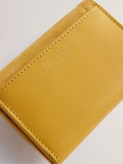 Ted Baker Yellow Small Imperia Lock Detail Fold Over Purse - Image 3 of 4
