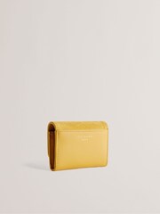 Ted Baker Yellow Small Imperia Lock Detail Fold Over Purse - Image 4 of 4
