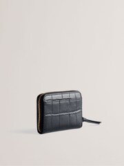 Ted Baker Black Small Wesmin Padlock Detail Leather Purse - Image 4 of 4