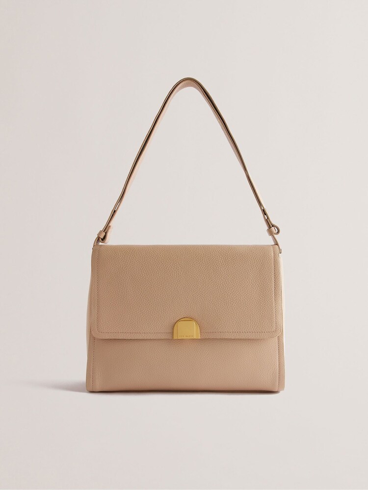 Ted Baker Brown Large Imilily Lock Detail Shoulder Bag - Image 1 of 4