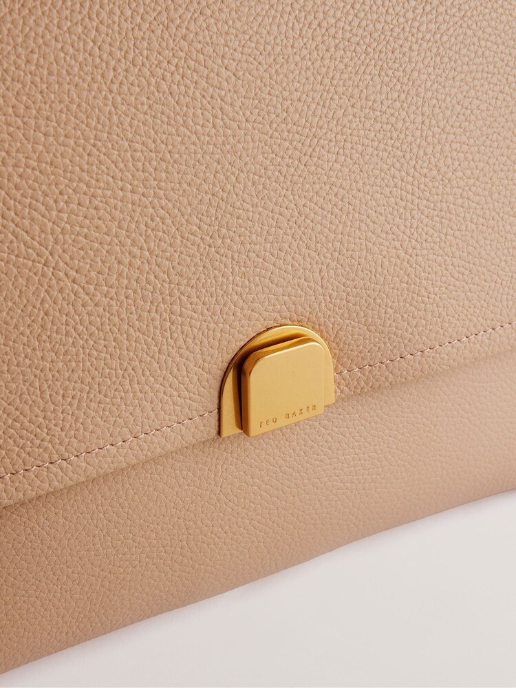 Ted Baker Brown Large Imilily Lock Detail Shoulder Bag - Image 2 of 4