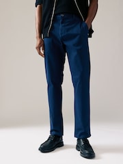 Navy Slim Chinos Trousers - Image 2 of 4