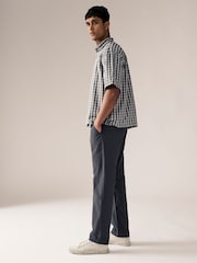 Dark Grey Straight 100% Cotton Chinos Trousers - Image 4 of 5