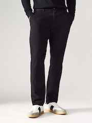 Black Slim Chinos Trousers - Image 1 of 5
