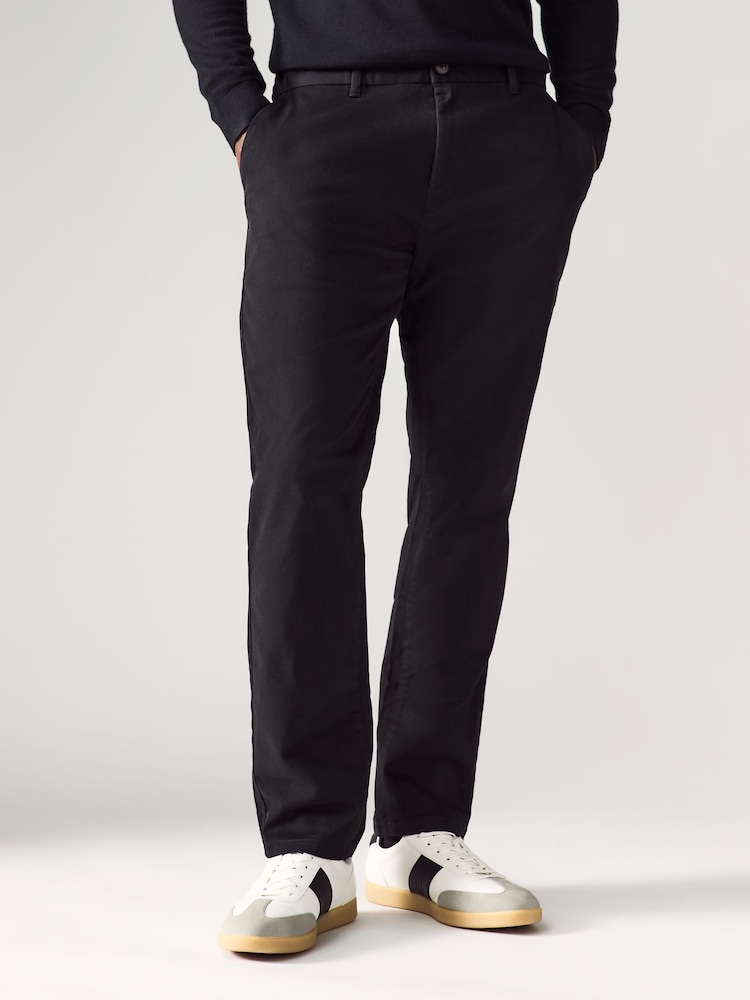 Black Slim Chinos Trousers - Image 1 of 5