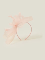 rožnata - Accessorize Mia Mini Crin Fascinator - Slika 3 iz 4