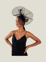 Accessorize Black Large Rhea Crin Fascinator - Image 1 of 3