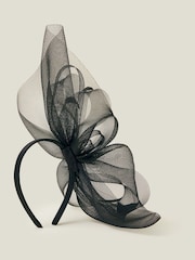 Accessorize Black Large Rhea Crin Fascinator - Image 3 of 3