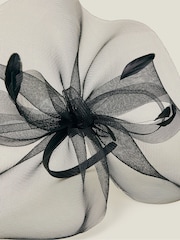 Schwarz - Accessorize Großer Rhea Crin Fascinator - Bild 4 von 4