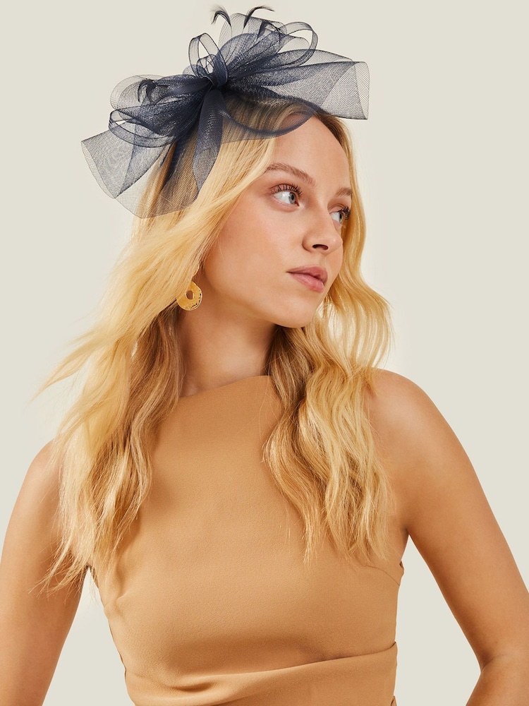 modra - Accessorize Mia Mini Crin Fascinator - Slika 1 iz 3