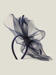 Accessorize Blue Large Rhea Crin Fascinator - Image 3 of 7