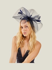 Accessorize Blue Large Rhea Crin Fascinator - Image 7 of 7