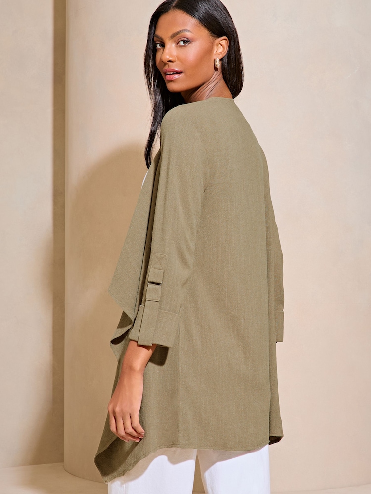 Lipsy Green Waterfall Cardigan - Image 2 of 4