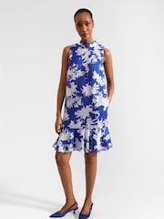 Hobbs Blue Madeline Dress - Image 1 of 5