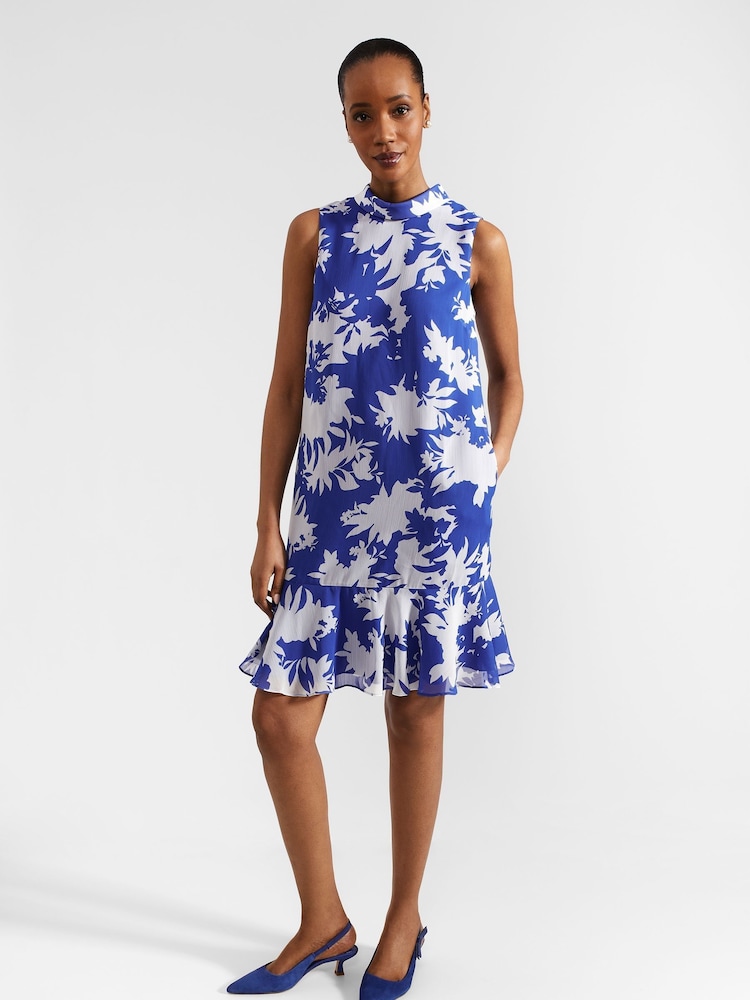 Hobbs Blue Madeline Dress - Image 1 of 5