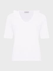 Hobbs White Mariella 100% Cotton Top - Image 4 of 4