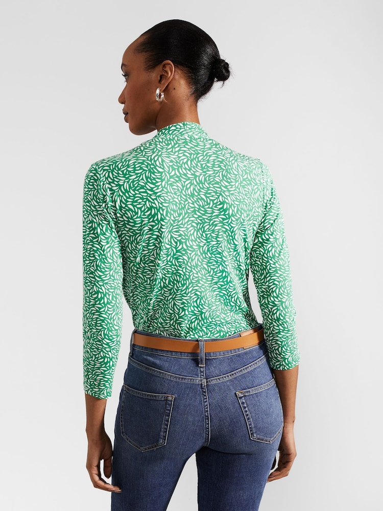 Chão verde - Blusa estampada Hobbs Aimee - Imagem 2 de 4