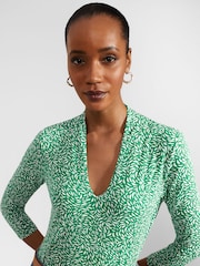 Chão verde - Blusa estampada Hobbs Aimee - Imagem 3 de 4