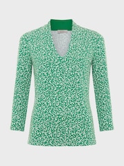 Chão verde - Blusa estampada Hobbs Aimee - Imagem 4 de 4