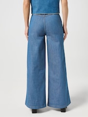 Wrangler Blue Trouser Fit Wide Leg Jeans - Image 3 of 6