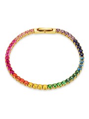 Orelia London Gold Plated Rainbow Tennis Bracelet - Image 1 of 3