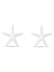 Orelia London Silver Plated Starfish Stud Earrings - Image 1 of 3