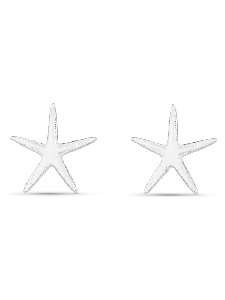 Orelia London Silver Plated Starfish Stud Earrings - Image 1 of 3