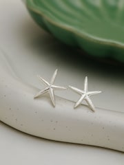 Orelia London Silver Plated Starfish Stud Earrings - Image 2 of 3
