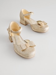 Baker by Ted Baker Girls Platform Heel Ocassion Bow Shoes - Image 1 of 7