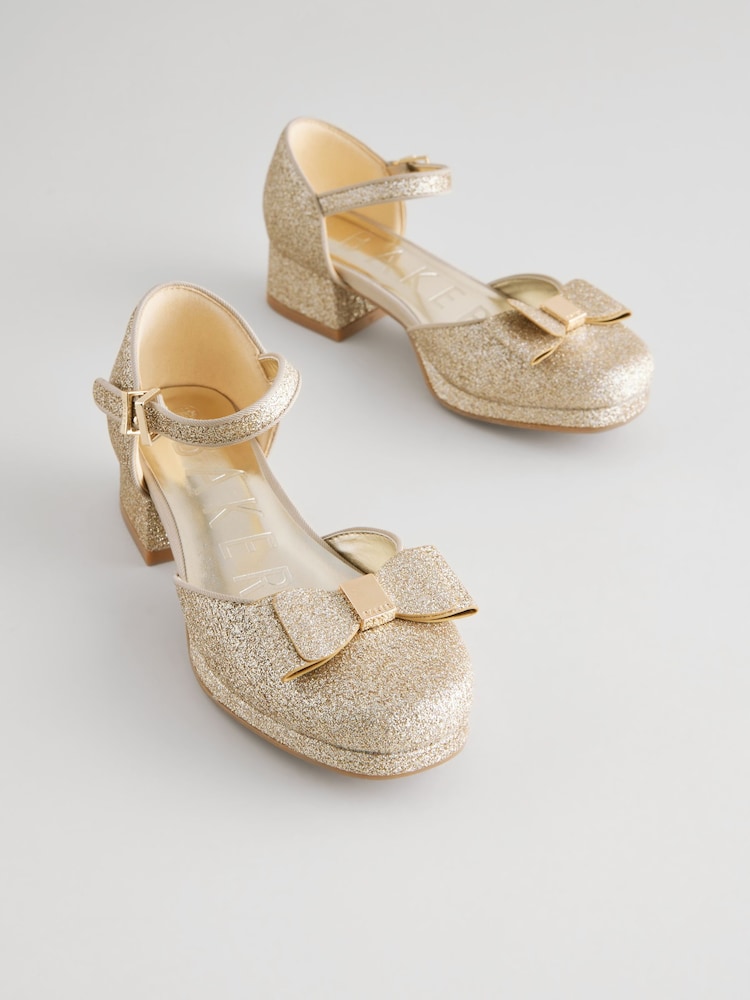 Baker by Ted Baker Girls Platform Heel Ocassion Bow Shoes - Image 1 of 7