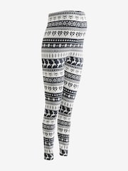 Black Maternity Christmas Leggings - Image 7 of 9