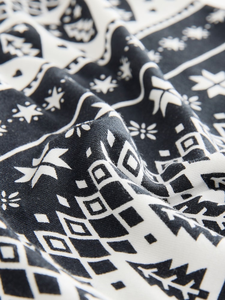 Black Maternity Christmas Leggings - Image 9 of 9