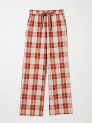 FatFace Lola Red Multi Check Pyjama Bottoms - Image 4 of 4