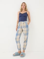 FatFace Cora Ivory Check Check Pyjama Bottoms - Image 3 of 6