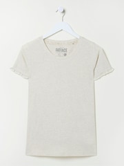 FatFace Felicity Natural Felicity Pyjama Top - Image 5 of 5