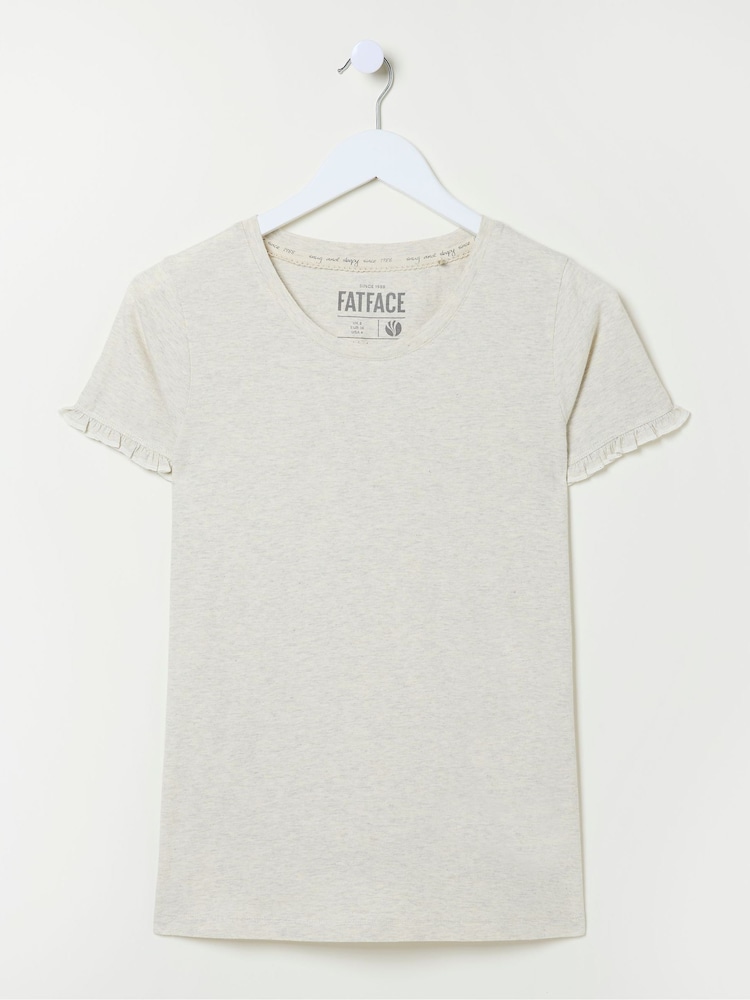 FatFace Felicity Natural Felicity Pyjama Top - Image 5 of 5