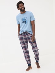 FatFace Kemble Red Check Pyjama Bottoms - Image 3 of 6