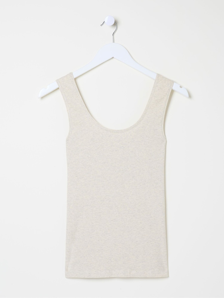 FatFace Natural Rib Pyjama Top - Image 5 of 5 FatFace Natural Rib Pyjama Top - Image 5 of 5