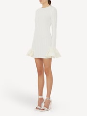 Rotate White Bow Embroidered Mini Dress - Image 3 of 3