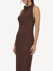 Rotate Brown Lace Trim Maxi Dress - Image 5 of 8