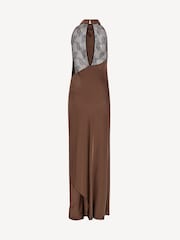 Rotate Brown Lace Trim Maxi Dress - Image 8 of 8
