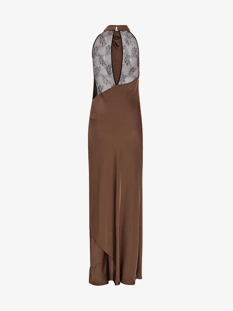 Rotate Brown Lace Trim Maxi Dress - Image 8 of 8