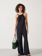 Hush Black Billy Beach 100% Cotton Jumpsuit - Image 1 of 5