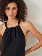 Hush Black Billy Beach 100% Cotton Jumpsuit - Image 2 of 5